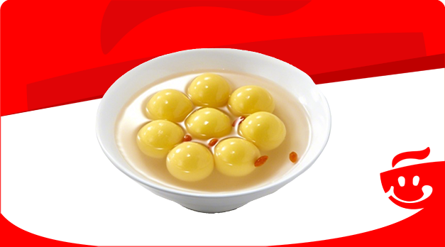 大黄米黑芝麻汤圆