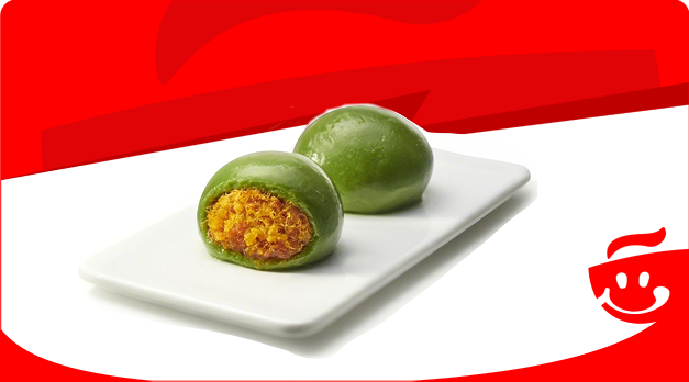 咸蛋黄肉松青团